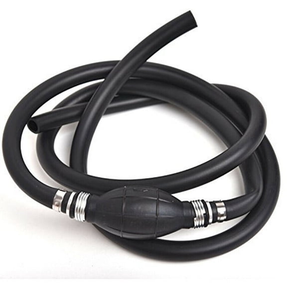KingFurt 3/8" Marine Outboard Boat Motor Fuel Gas Hose Line Assembly with Primer Bulb Connector
