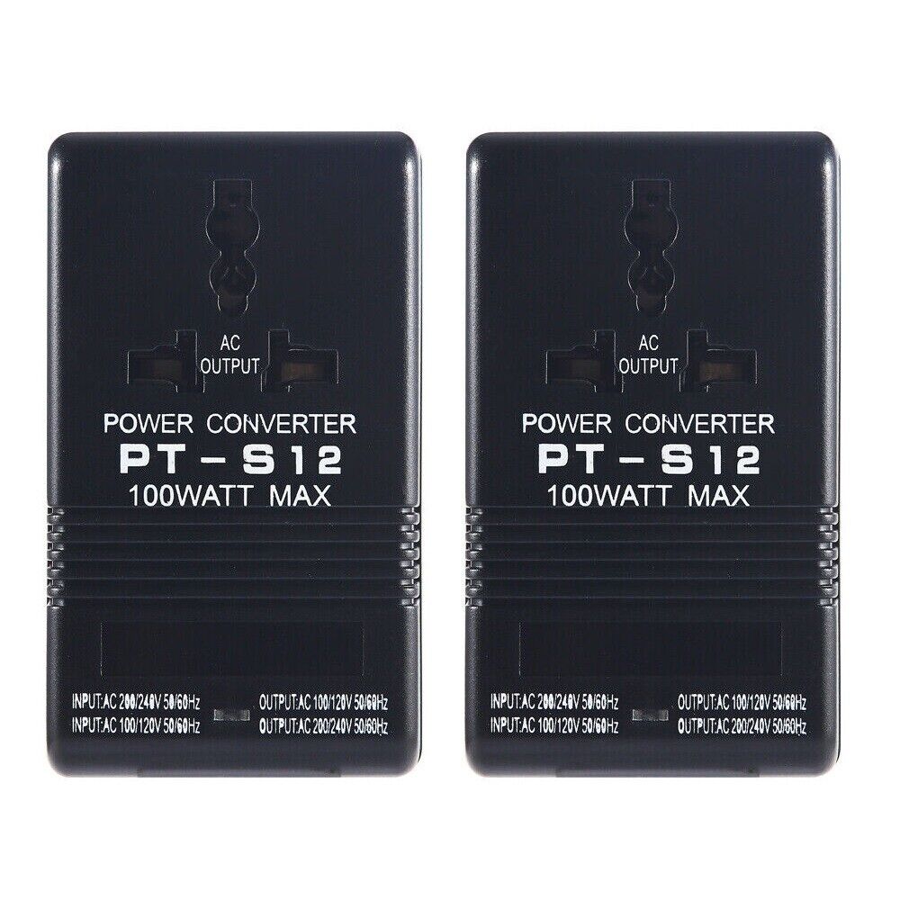 Onemayship 🔥2 Pack 100W AC 110V/120V to 220V/240V Dual Voltage
