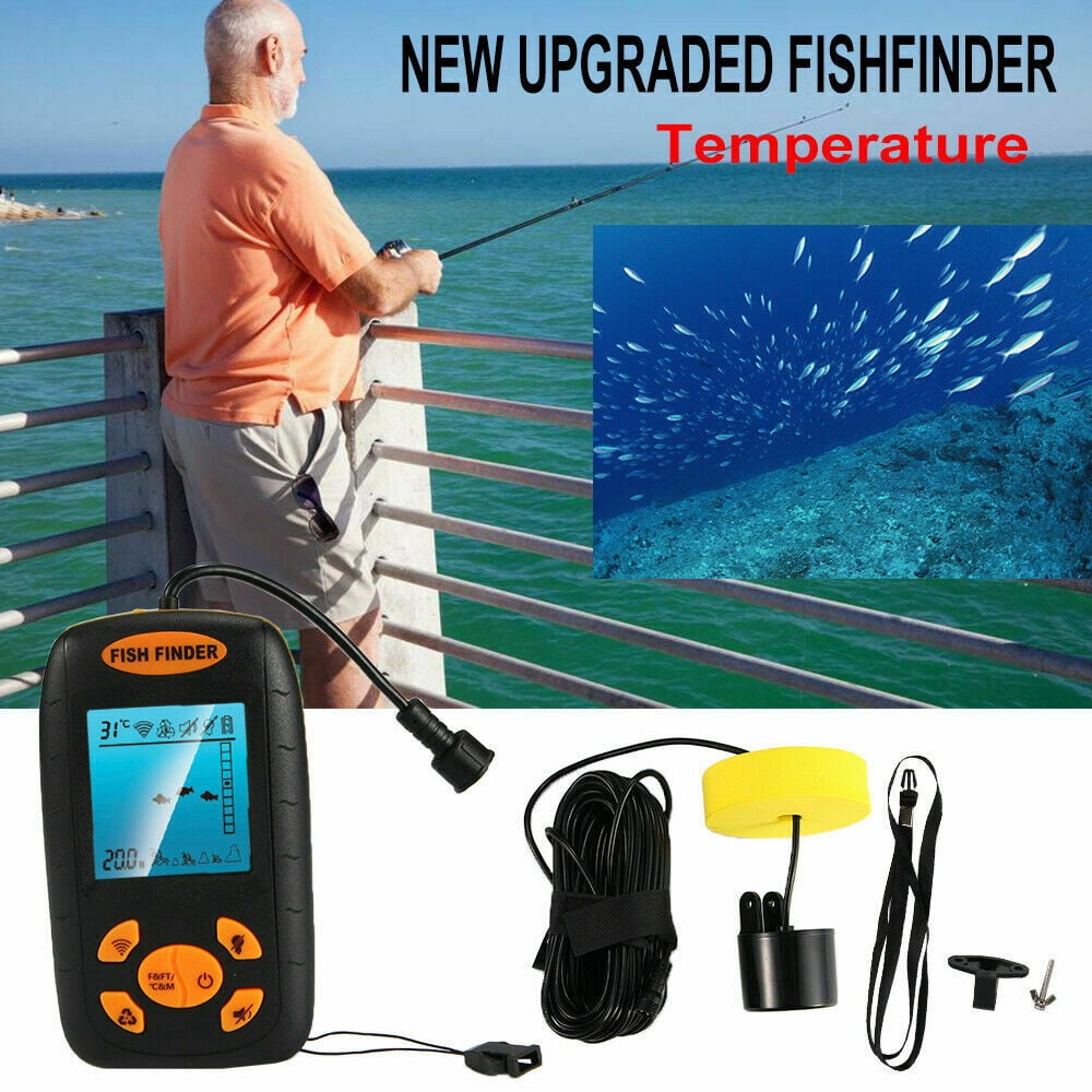2 fish finders one transducer Portable Finder Handheld Sonar Depth Finder for Kayak Boat Ice and Shore Fishing 100m Range with Fishing Alarm Underwater Contour TL88 : Electronics Fish Finder and Depth Finder