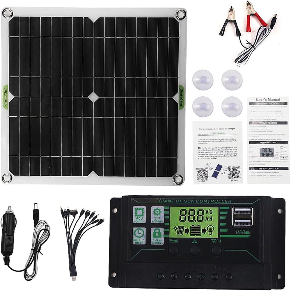 Onemayship 200W Solar Panel Kit 100A 12V Battery Charger Controller Caravan Boat Outdoor
