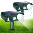 thumbnail image 1 of Onemayship 2Pack Upgraded Solar Animal Repellent - Waterproof Outdoor Ultrasonic Pest Deterrent Device to Keep Deer, Cat, Dog, Raccoon, 1 of 9