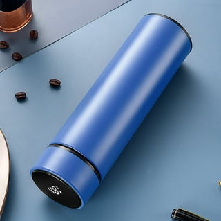  VENCO Stylish Smart Vacuum Flask Thermos Water Bottle – Digital  Temperature Control Stainless Steel Water Bottles with LED Touch Screen –  500ml Leak-Proof– Keep Hot or Cold –Blue: Home & Kitchen