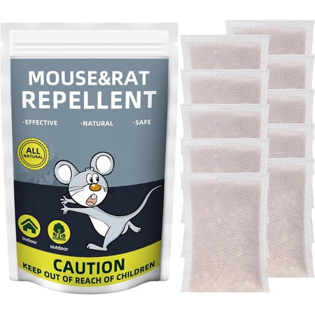 Onemayship Natural Peppermint Oil Sachet Design 10 Pack Indoor Mice Rat Insect Repellent Home Protection
