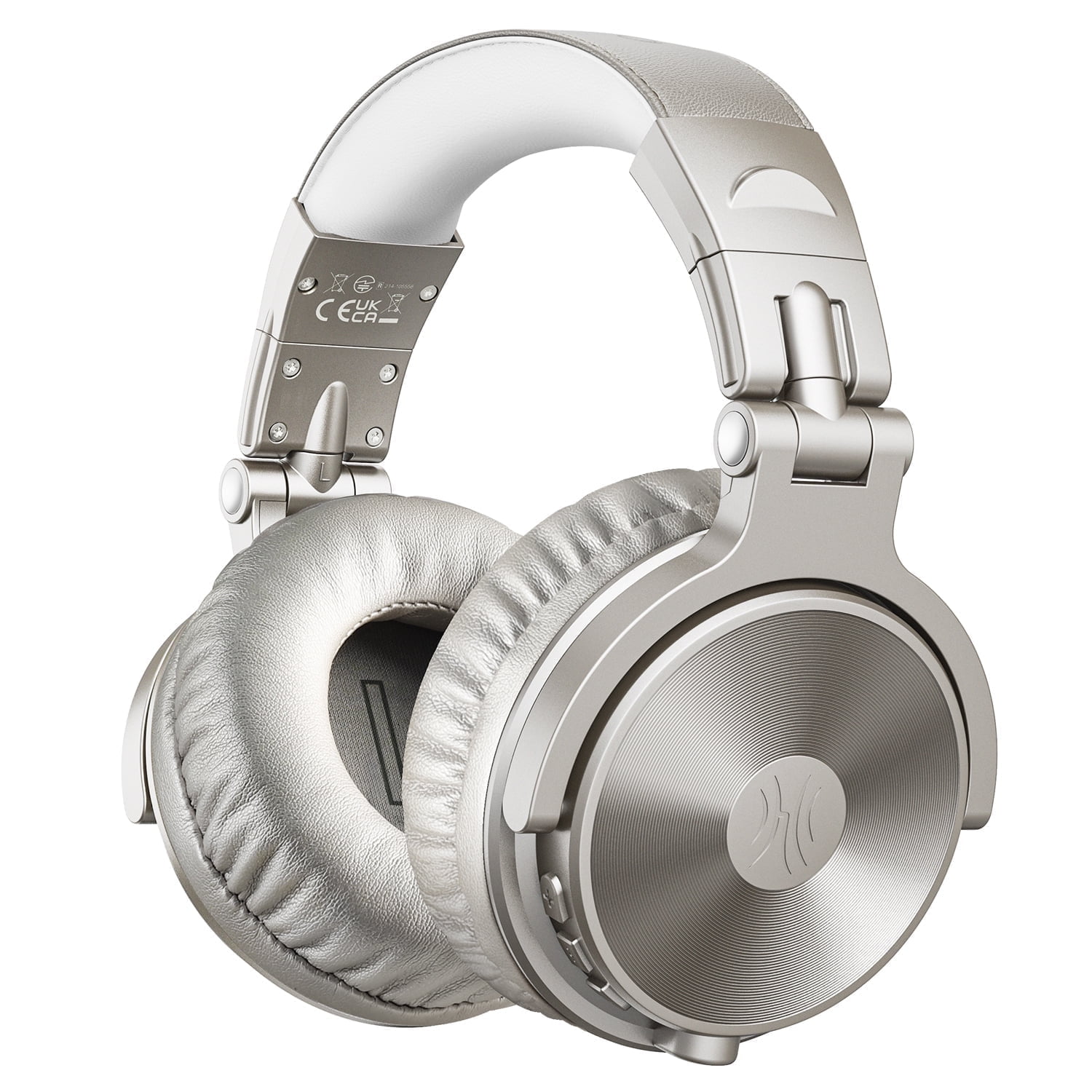 OneOdio Wireless & Wired Bluetooth Headphones with 50mm Neodymium Driver & Deep Bass for PC/Phone 110 Hrs. Playtime Sliver Pro-C