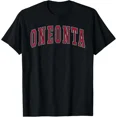 thumbnail image 1 of Oneonta New York Souvenir College Style Red Text T-Shirt Unisex S-5XL Hot Trending Shirt, Vintage Birthday Gift, 1 of 3