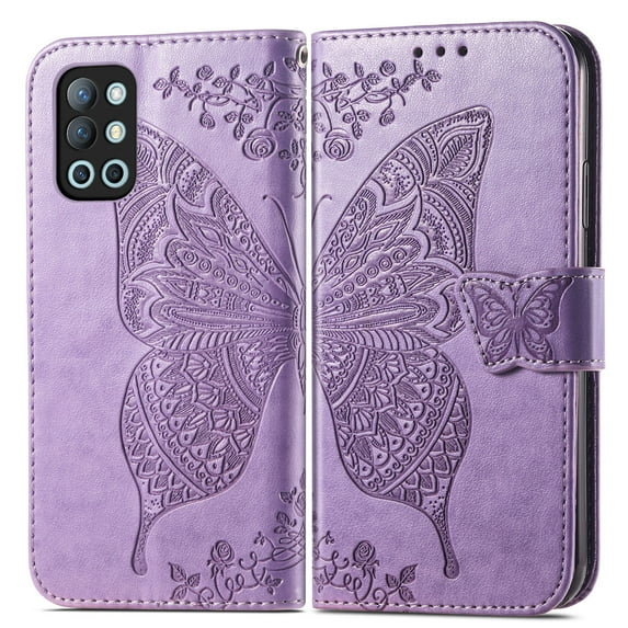 Oneplus 7T Pro Case, Oneplus 7T Pro Wallet Folio Case Magnetic Closure RFID Blocking Card Slots Kickstand Full Body Protection Shockproof Phone Case for Oneplus 7T Pro, Lightpurple