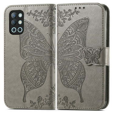 Oneplus 9 Case, Oneplus 9 Wallet Folio Case Magnetic Closure RFID Blocking Card Slots Kickstand Full Body Protection Shockproof Phone Case for Oneplus 9, Gray