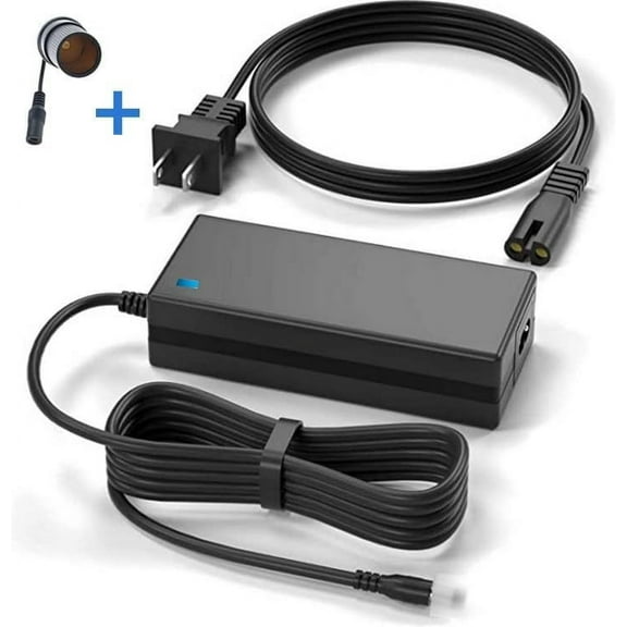 Onerbl 12V 10A AC/DC Adapter Compatible with Car Air Compressor Car Vacuum Cooler & Tire Inflator Universal-Adapter Cigarette Lighter Socket Inverter Charger