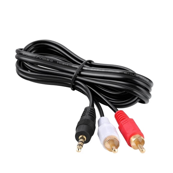 Onerbl 3.3ft 1m AUX in Audio Line in Cable to 2RCA Cord Compatible with Hosa CMR-203 CMR-203R CMR-206 CMR-206R CMR-210 CMR-215 CMR-225 3.5 mm TRS to Dual RCA Stereo Breakout Cable