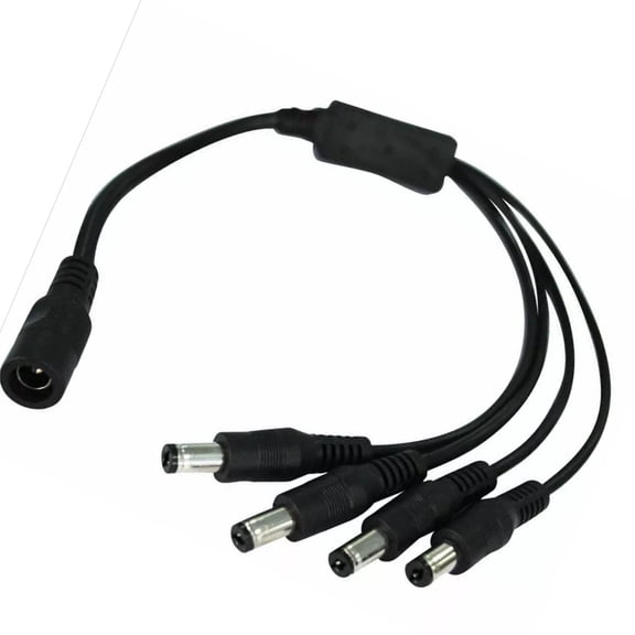 Onerbl 4-Plug Splitter 4-Way Power Cord Compatible with AUDIOCONNEXT C-212 Effects Pedal Power Supply Splitter 4-Way Cable