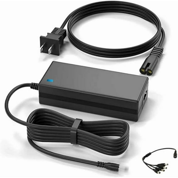 Onerbl 4-Way Power Cord Compatible with Surveillance/Network IP Camera 12V Series DS-2CE56C2P-IT3 DS-2CE5582P-VFIR3 DS-2CD7153-E DS-2CC5172N DS-2CC11D3S-IR DS-2CC52A1P-AVPIR2 CAH-2112-I CAH-7153-E