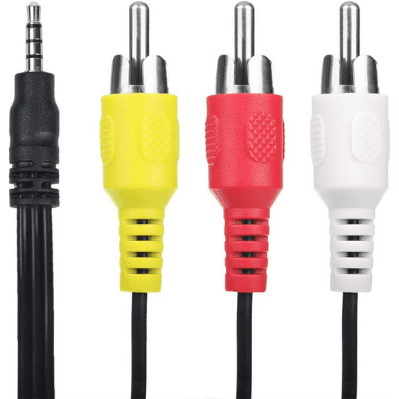 Onerbl AV A/V to 3RCA Audio Video Cable Cord Compatible with MiniDV DVD Camcorder SC-A20 SC-D27 SC-A25 SC-D29 SC-A33 SC-W61 SC-W62 SC-W71 SC-D75 SC-D77 SC-D80 SC-D107 SC-M51 SC-M52 SC-M53 SC-M102