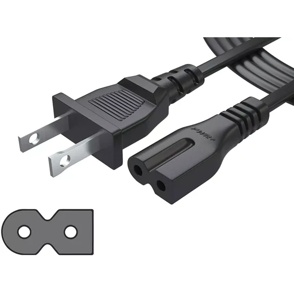 Onerbl Power Cord Flat Figure 8 Compatible with Panasonic SA-PM16 PM18 PM19 PM193 PM23 PM31 PM29