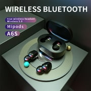 Oneshit Bluetooth Headset Spring Clearance A6S Airdots Bluetooth 5.0 Earbuds Wireless Earbuds Airdots Headphone