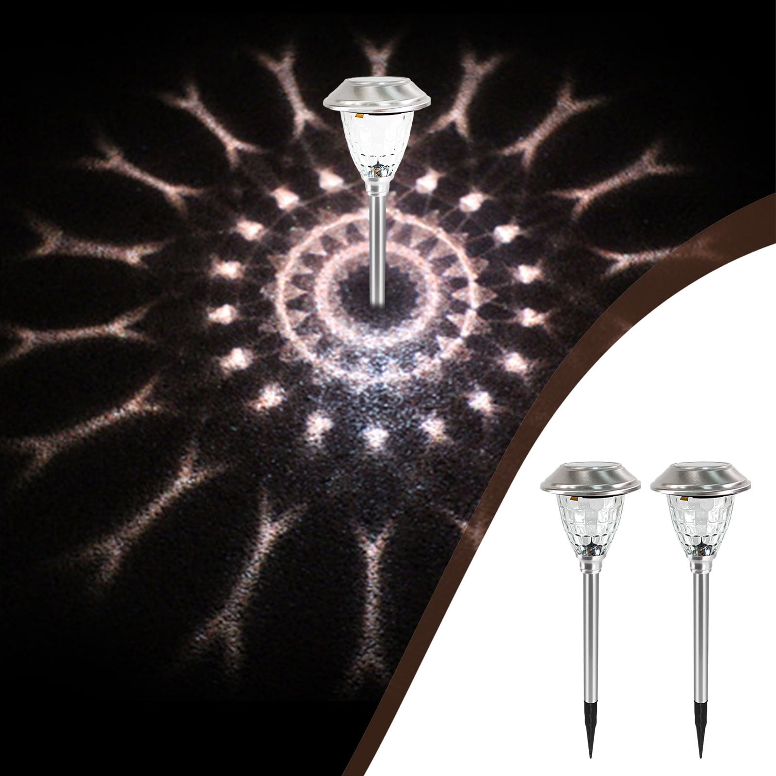 Oneshit Outdoor Solar Lights, Landscape Spotlights, Garden Lights