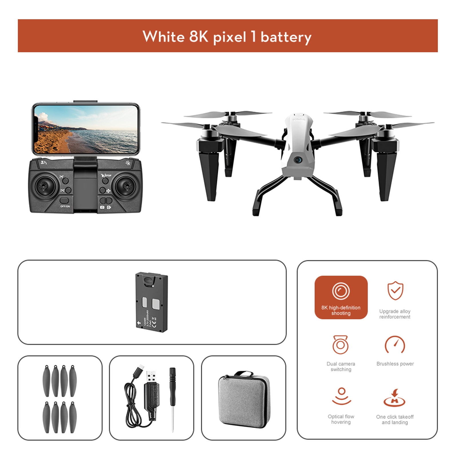 Oneshrt Drones Clearance Alloy Aerial Photography Drone Brushless Four