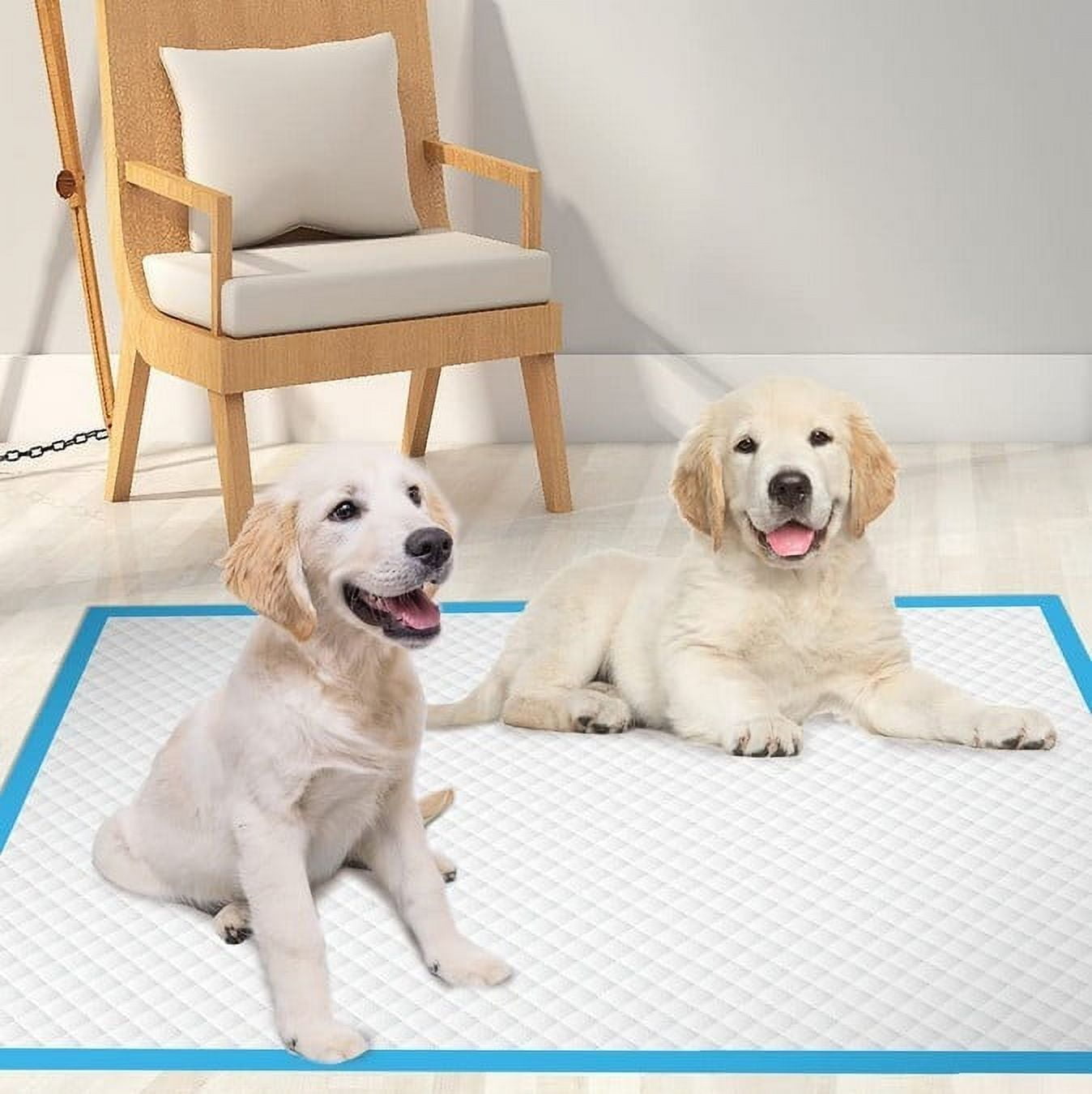 Oneshrt Puppy Pads, 40Pcs 23.6×23.6 Inches Extra Large Super Absorbent Pee Pads for Dogs, Leak-Proof Thickened  Pet Training Pads with Quick-Dry Surface for Potty Training