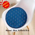 thumbnail image 1 of Oneshrt Round Chair Cushions, Thickened Memory Foam Cushion for Living Room, Office Chair, Slow Rebounds Buttock Student Cushion, Velvet Car Seat Cushion (Round - Blue, 15.75x15.75 in), 1 of 7