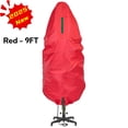 thumbnail image 1 of Oneshrt Upright Extra Large Christmas Tree Storage Bag - Holiday Tree Cover for Christmas Trees or Topiary Trees - Long-last, Lightweight, Convenient, Waterproof Xmas Storage Bag (Red, 9 ft), 1 of 7