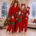 thumbnail image 1 of Onesie Family Christmas Pajamas Matching Sets Holiday Sleepwear Christmas Pajamas Onesie Animal Jumpsuit Sleepwear Adult Couples, 1 of 7