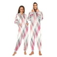 thumbnail image 1 of Onesie Jumpsuits For Men&Women Winter One Piece Zipper Pajamas Playsuit Classic Tartan Plaid, 1 of 6