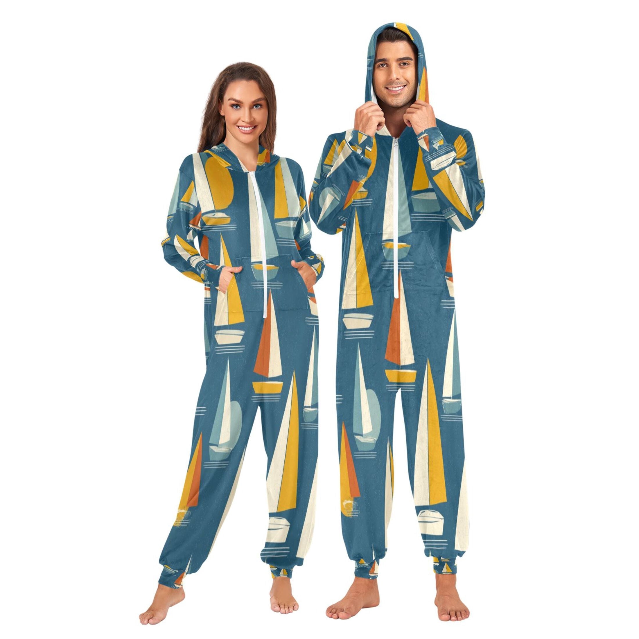 1-Pack Onesie Jumpsuits For Men&Women Winter One Piece Zipper