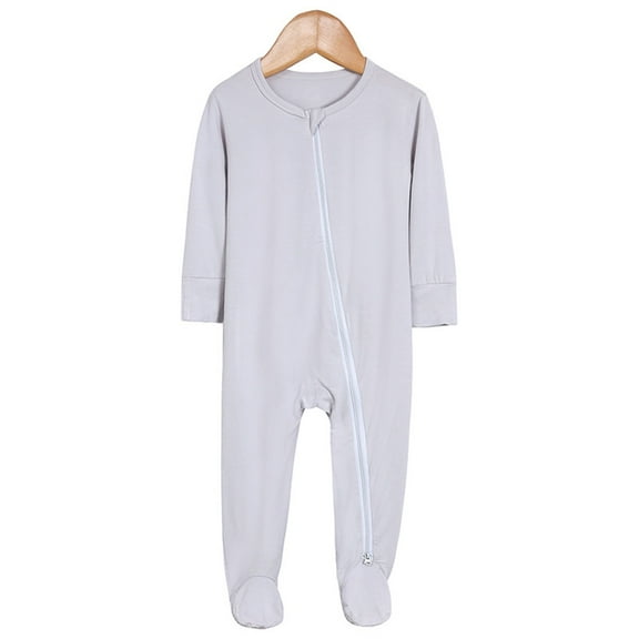 Baby Onesie Baby Boys Girls Cotton Rompers Footed Pajamas Zipper Long Sleeve Sleeper Jumpsuit Clothes for Boys 3-6 Months