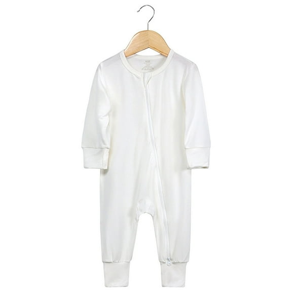 Onesie for Baby Cotton Rompers Footed Pajamas Zipper Long Sleeve Sleeper Jumpsuit Boys' Sleepwear 3-6 Months