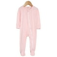 thumbnail image 1 of Onesies Baby Boys Girls Cotton Rompers Footed Pajamas Zipper Long Sleeve Sleeper Jumpsuit Toddler Pjs 0-3 Months, 1 of 8