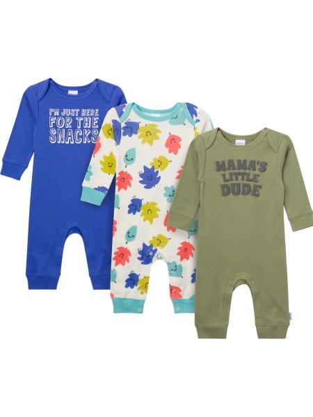 Onesies Brand Baby Boy 3-Pack Footless Pajama Set Sizes (Newborn-24 Months)