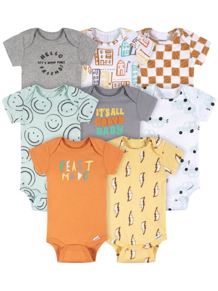 Onesies Brand Baby Boy Bodysuits, 8-Pack, Sizes Newborn - 12 Months