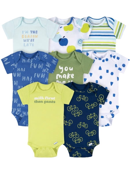 Onesies Brand Baby Boy Bodysuits, 8-Pack, Sizes Newborn - 12 Months