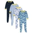 thumbnail image 1 of Onesies Brand Baby Boy Footed Pajamas, 4-Pack, Sizes Newborn - 24 Months, 1 of 14