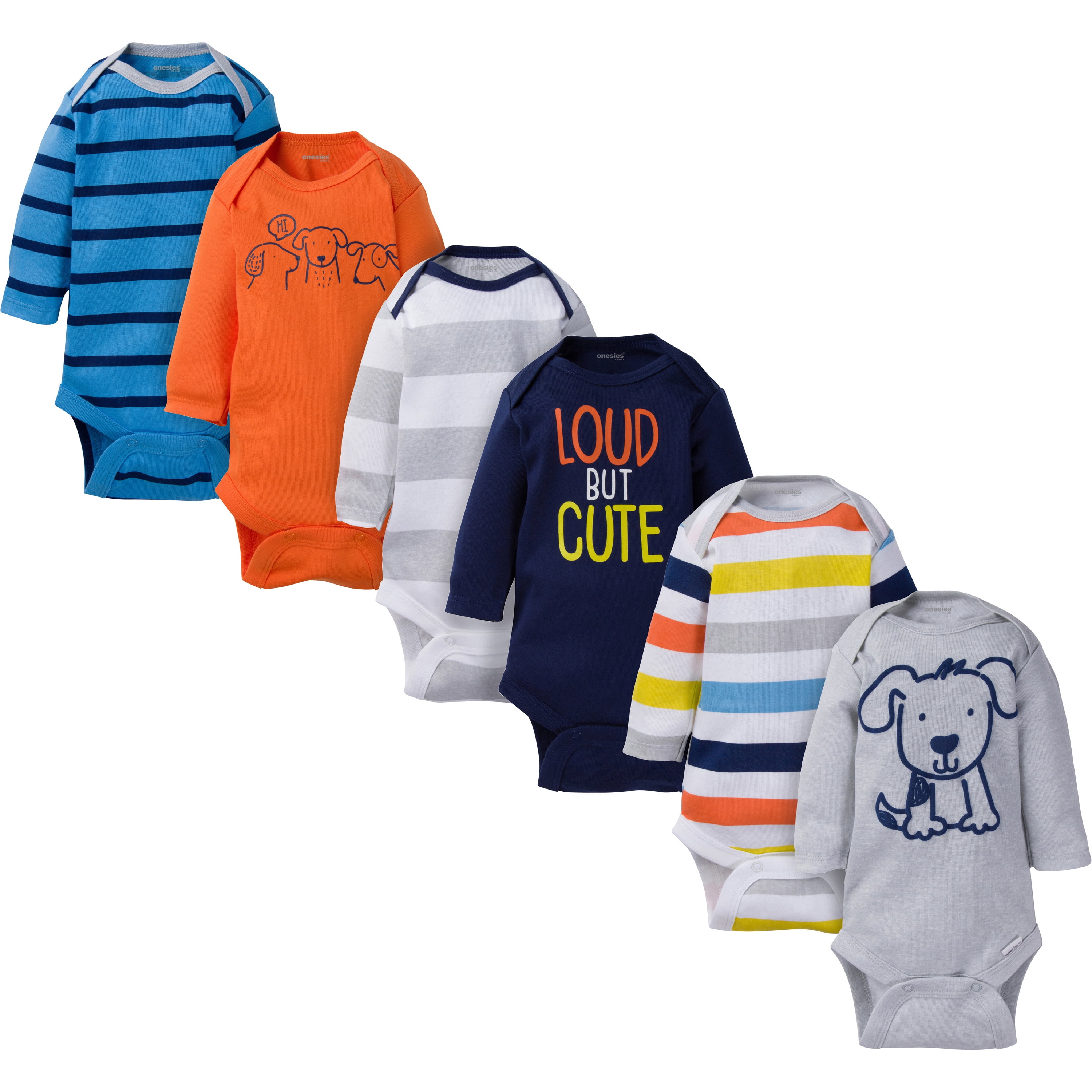  Onesies Brand Baby Boy's 8-Pack Short Sleeve Mix & Match  Bodysuits, Loud Cute Dog, 12 Months: Clothing, Shoes & Jewelry