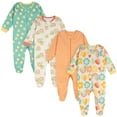 thumbnail image 1 of Onesies Brand Baby Girl Sleep ´N Play Footed Pajamas, 4-Pack, Sizes Newborn - 6/9 Months, 1 of 7