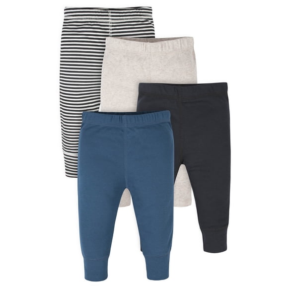 Onesies Brand Baby Boy Pants, 4-Pack, Sizes Newborn-12 Months