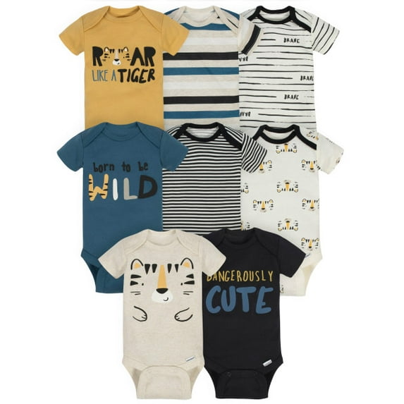 Onesies Brand Baby Boy Bodysuits, 8-Pack, Sizes Newborn - 12 Months