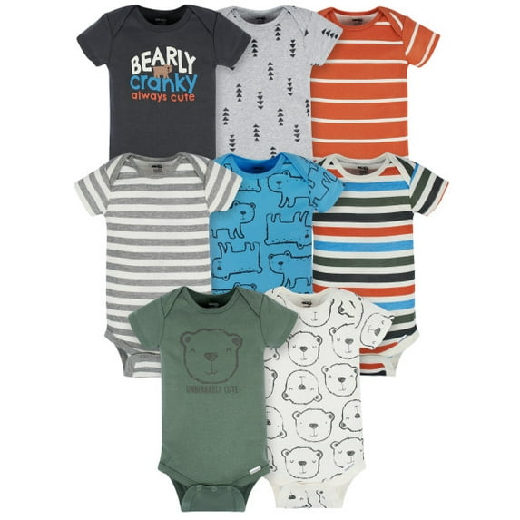 Onesies Brand Baby Boy Bodysuits, 8-Pack, Sizes Newborn - 12 Months