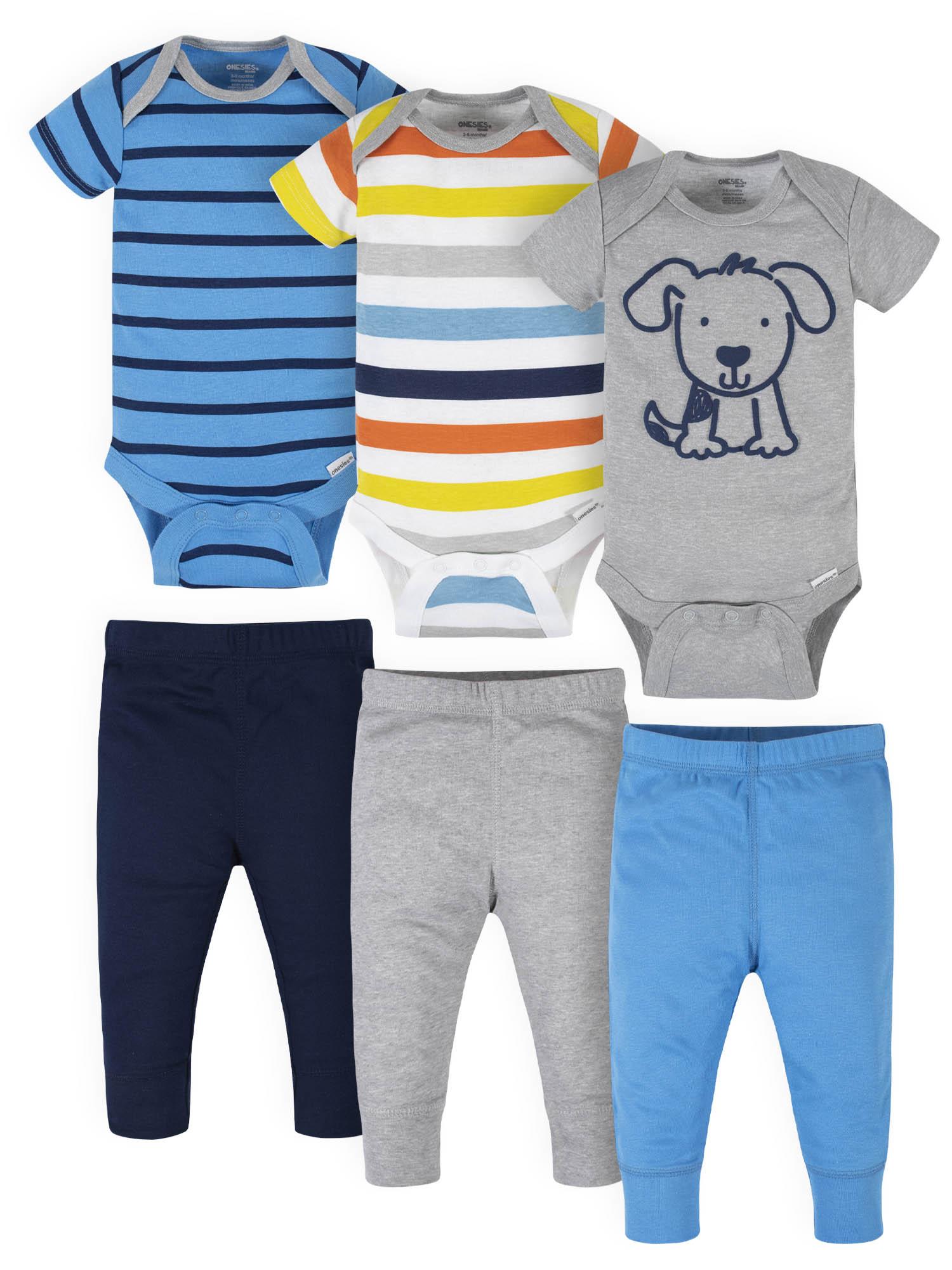 Baby Boys 3-Piece Cotton Outfit – LOVE Print Shirt, Pants & Cap Set