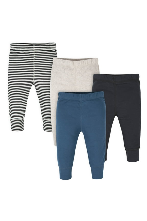 Brand Baby Boys Pants, 4-Pack, Sizes Newborn-12 Months