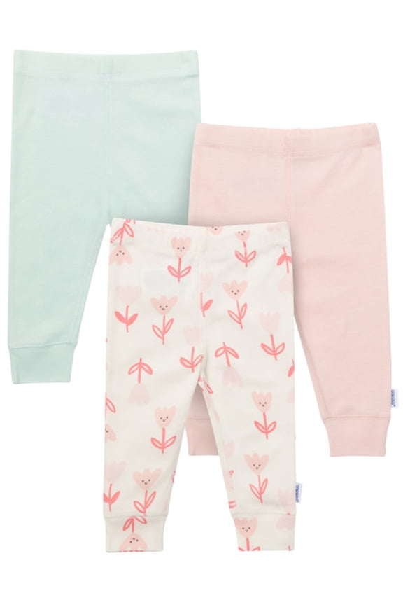 Brand Baby Girl 3-Pack Pant Set Sizes (Newborn-24 Months)
