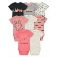 thumbnail image 1 of Onesies Brand Baby Girl Bodysuits, 8-Pack, Sizes Newborn - 12 Months, 1 of 11