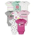 thumbnail image 1 of Onesies Brand Baby Girl Bodysuits, 8-Pack, Sizes Newborn - 12 Months, 1 of 13