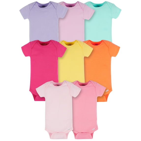 Onesies Brand Baby Girl Bodysuits, 8-Pack, Sizes Newborn - 12 Months