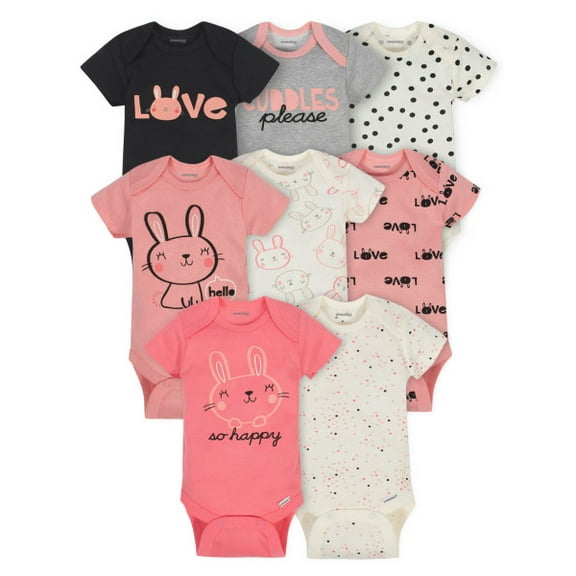 Onesies Brand Baby Girl Bodysuits, 8-Pack, Sizes Newborn - 12 Months
