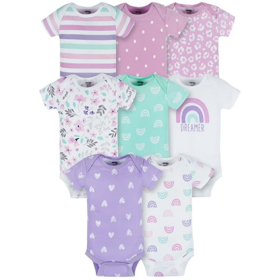 Onesies Brand Baby Girl Bodysuits, 8-Pack, Sizes Newborn - 12 Months