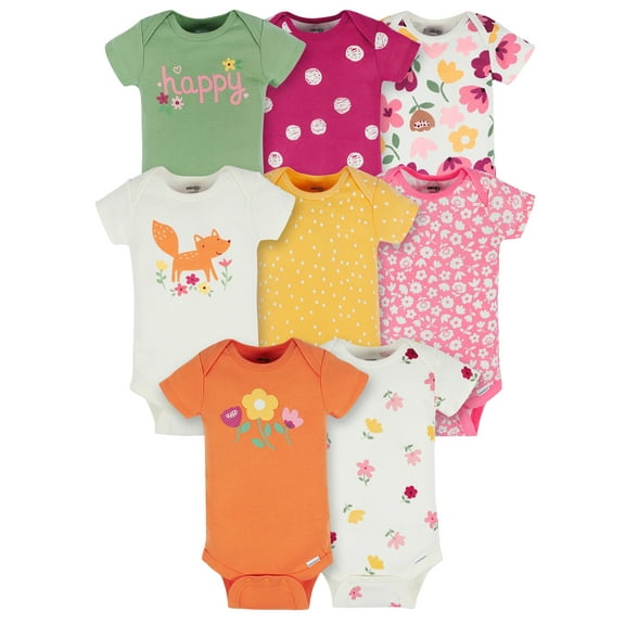 Onesies Brand Baby Girl Bodysuits, 8-Pack, Sizes Newborn - 12 Months