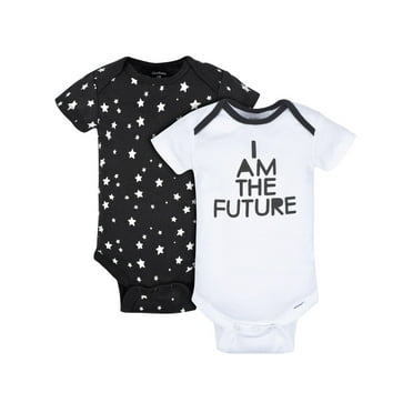 Onesies Brand Baby Neutral Short Sleeve Bodysuits, 2-Pack, Newborn - 6/9 Months