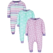 Onesies Brand Baby & Toddler Neutral Snug Fit Footless Cotton Pajamas, 3-Pack, Sizes 0/3 Months - 5T