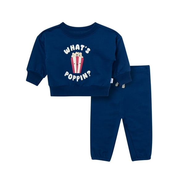 Onesies Brand Boys 2Pc Pant and Sweatshirt Set 0/3 Months - 24 Months